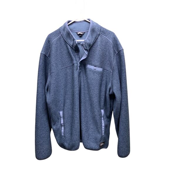 Eddie Bauer Men's Blue 2 Pocket Sweater Fleece Size XXL - Picture 1 of 8
